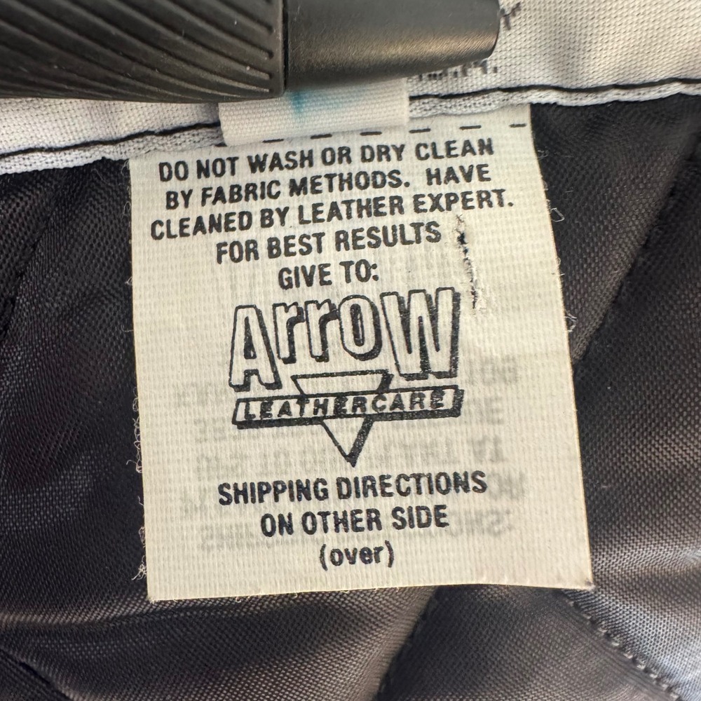 VTG Identity Inc Mighty Ducks Leather Wool Varsity Jacket Gray Made in USA Large - Picture 9 of 15